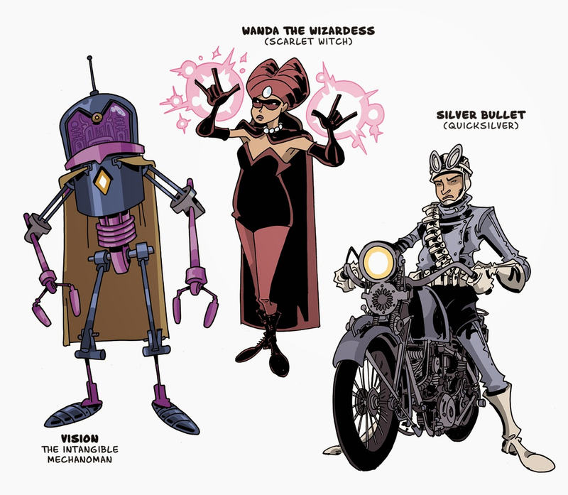 Illustration for article titled Artist Redesigns Marvel Comic Characters As Retro Pulp Heroes